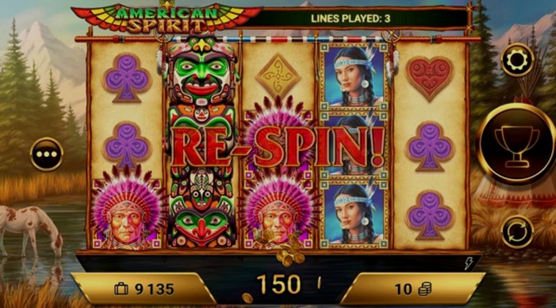 Play American Spirit by Amigogaming at 1Win Casino