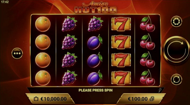 Play Amigo Hot 100 by Amigogaming at 1Win Casino