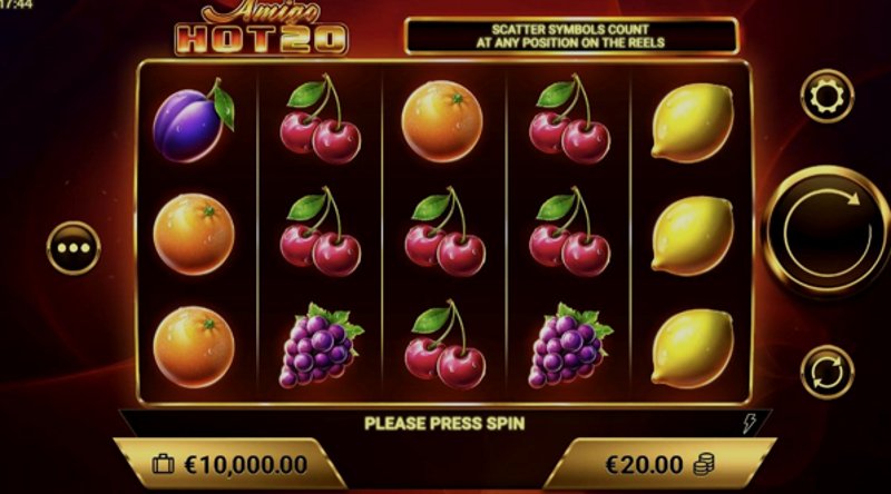 Play Amigo Hot 20 by Amigogaming at 1Win Casino