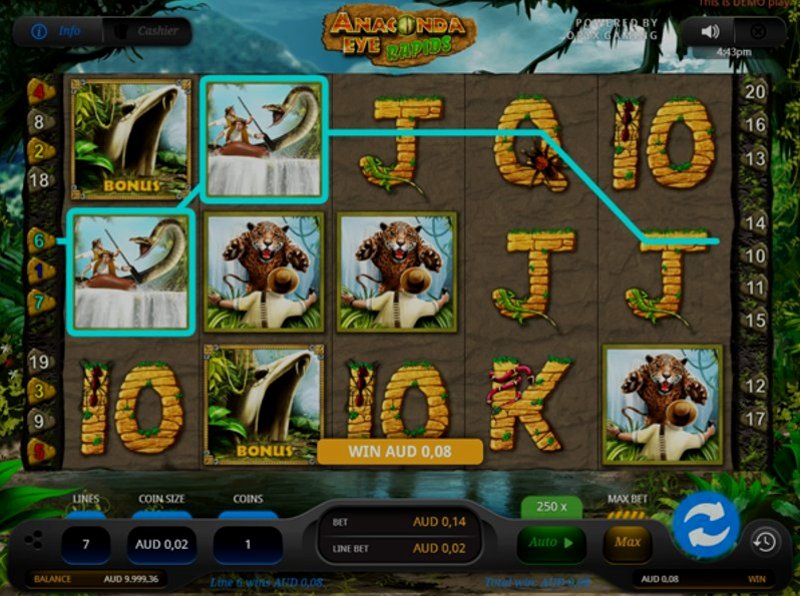 Play Anaconda Eye by Oryx at 1Win Casino