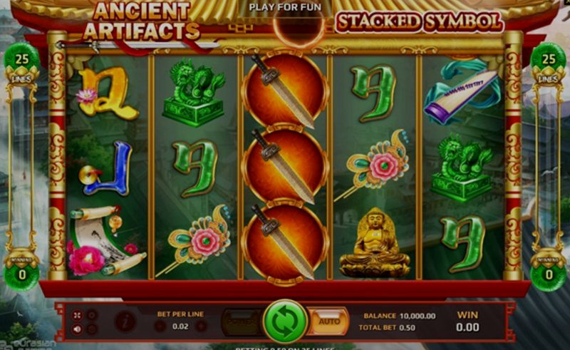 Play Ancient Artifacts by Eurasian Gaming at 1Win Casino