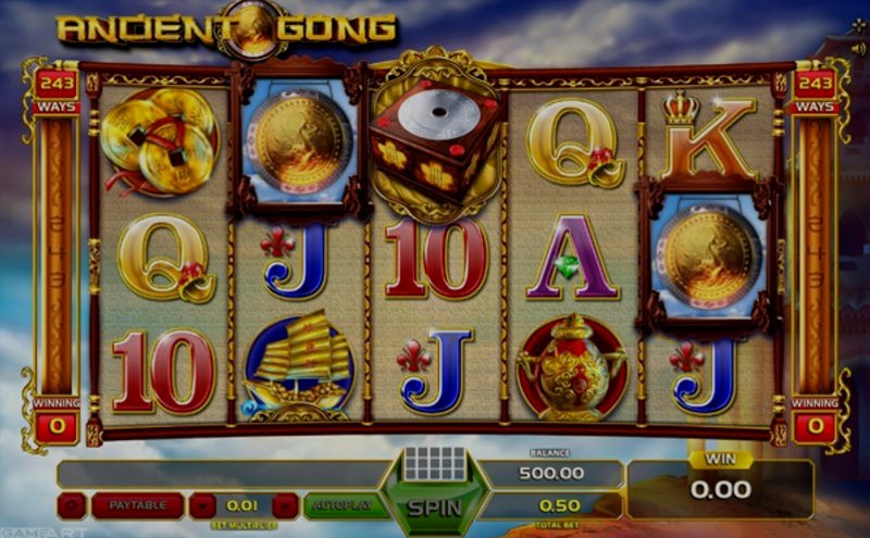 Play Ancient Gong by Gameart at 1Win Casino