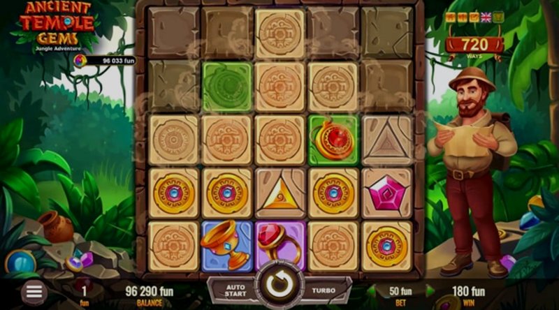 Play Ancient Temple Gems by Belatra at 1Win Casino