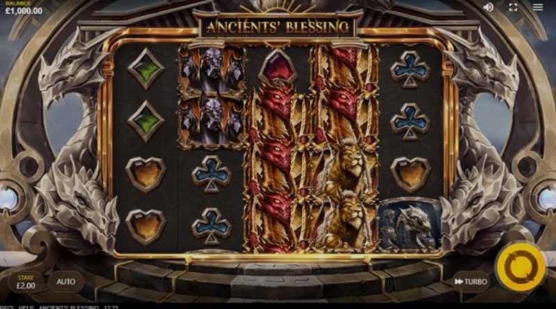 Play Ancients Blessing by Redtiger at 1Win Casino