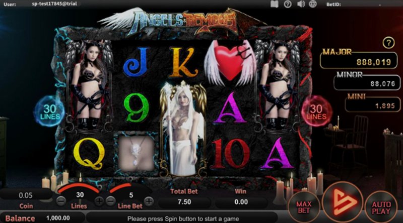 Play Angels & Demons by Simpleplay at 1Win Casino