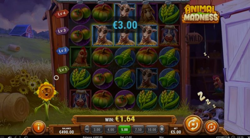 Play Animal Madness by Playn Go at 1Win Casino