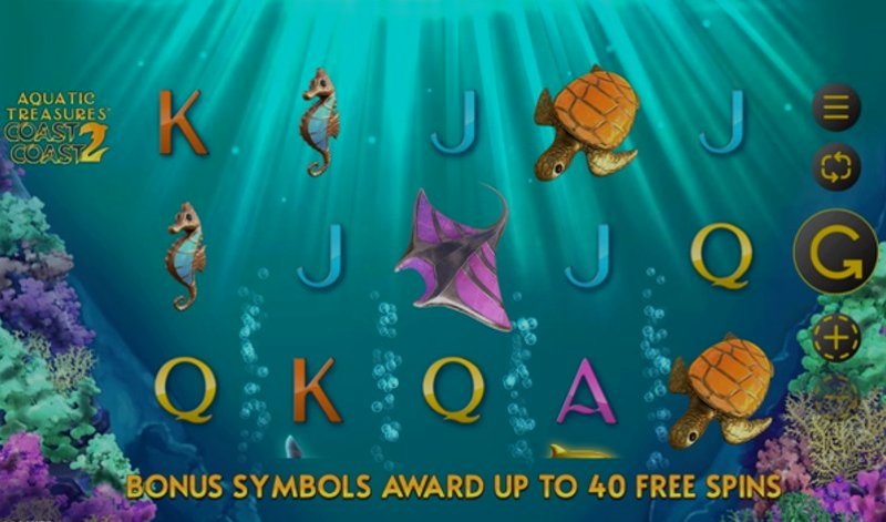 Play Aquatic Treasures Coast 2 Coast by Microgaming at 1Win Casino