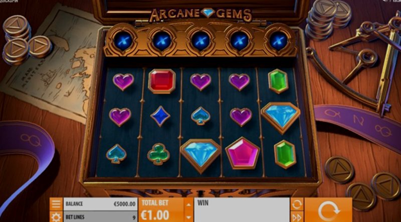 Play Arcane Gems by Quickspin at 1Win Casino