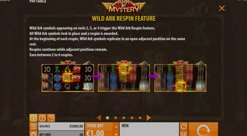 Play Ark of Mystery by Quickspin at 1Win Casino