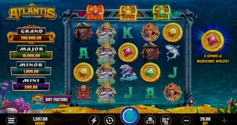 Play Atlantis Power Combo by Games Global at 1Win Casino