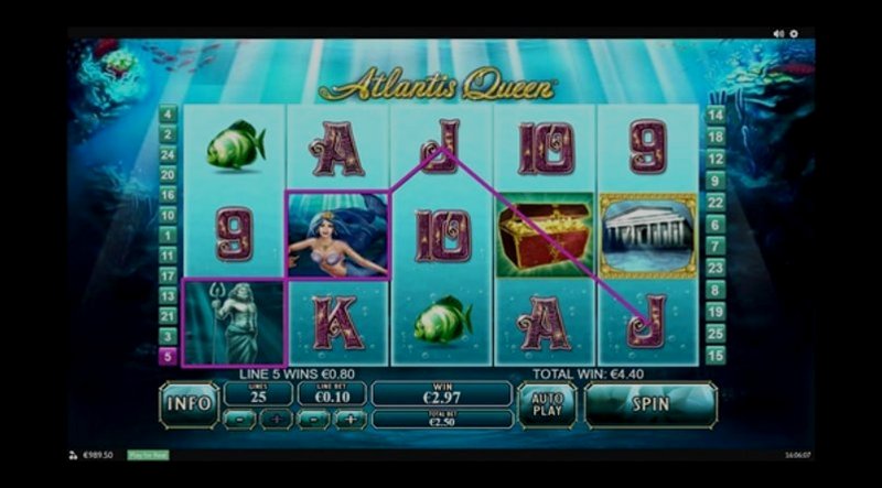 Play Atlantis Queen by Playtech at 1Win Casino