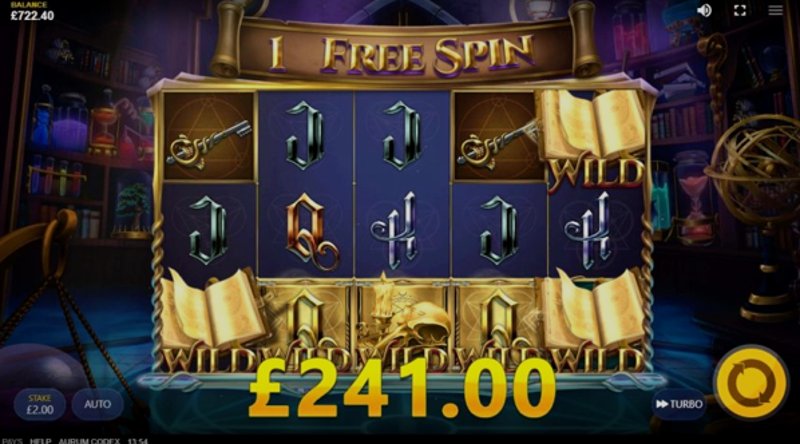 Play Aurum Codex by Red Tiger at 1Win Casino