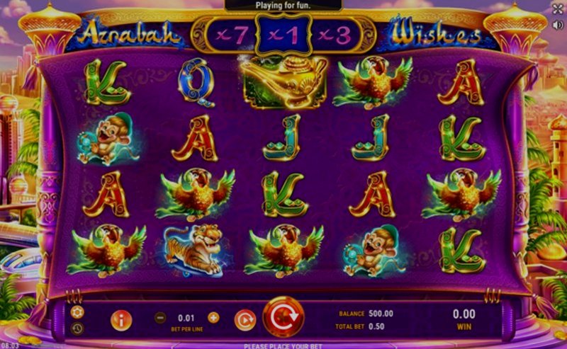 Play Azrabah Wishes by Gameart at 1Win Casino