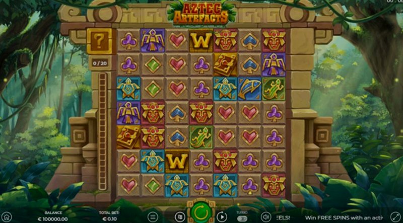 Play Aztec Artefacts by Thunderspin at 1Win Casino