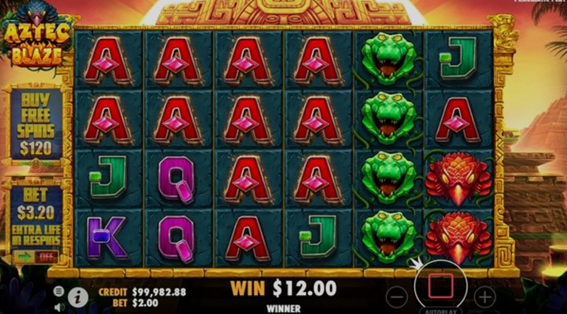 Play Aztec Blaze by Pragmatic at 1Win Casino