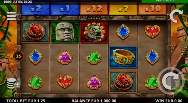 Play Aztec Blox by Leander at 1Win Casino