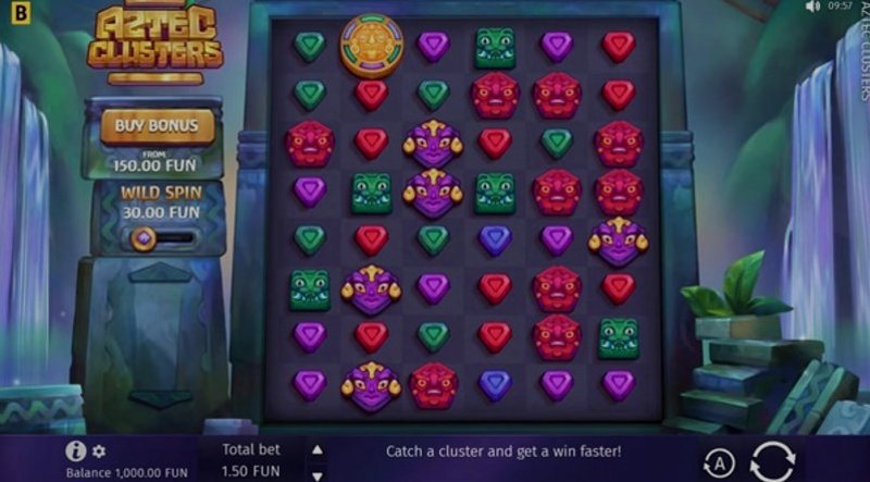 Play Aztec Clusters by Bgaming at 1Win Casino