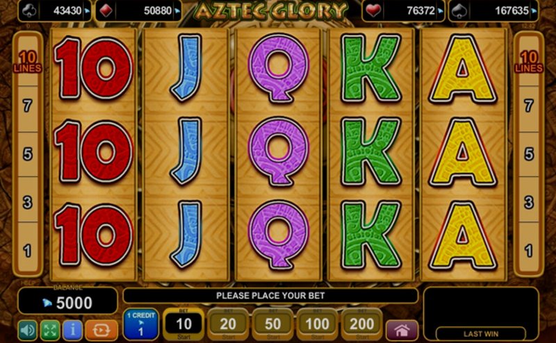 Play Aztec Glory by Amusnet at 1Win Casino