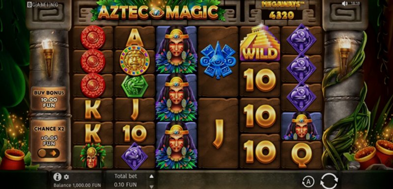 Play Aztec Magic by Bgaming at 1Win Casino