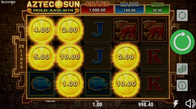 Play Aztec Sun: Hold and Win in Indonesia at 1Win Casino