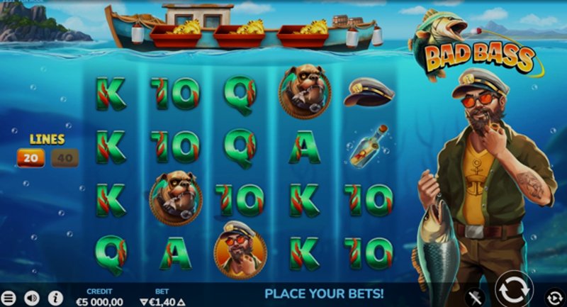 Play Bad Bass by Bluehorn at 1Win Casino