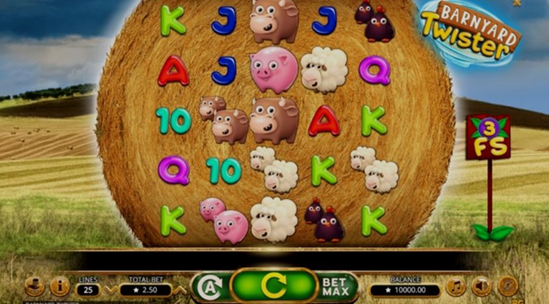 Play Barnyard Twister by Booming at 1Win Casino