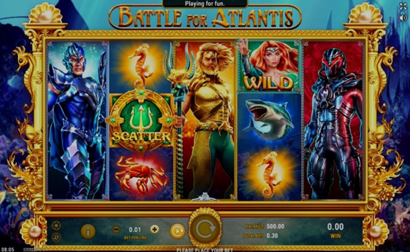 Play Battle for Atlantis by Gameart at 1Win Casino