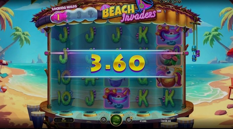 Play Beach Invaders by Netent at 1Win Casino