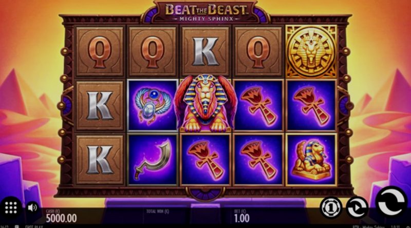 Play Beat the Beast: Mighty Sphinx by Thunderkick at 1Win Casino