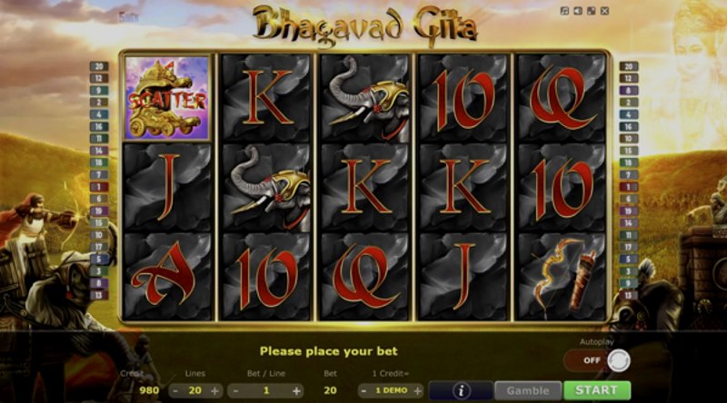 Play Bhagavad Gita by 5 Men Gaming at 1Win Casino