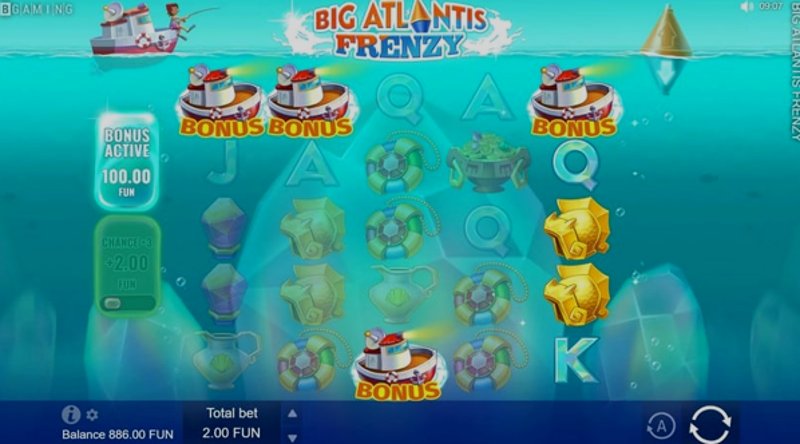 Play Big Atlantis Frenzy by Bgaming at 1Win Casino