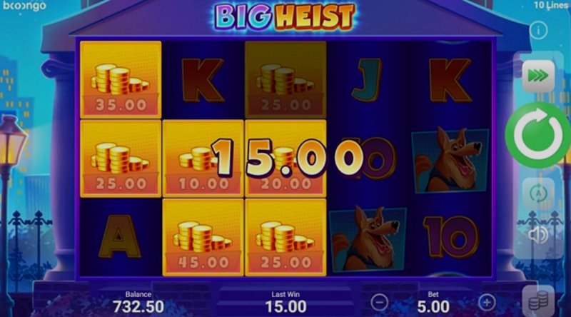 Play Big Heist by 3 Oaks Gaming at 1Win Casino