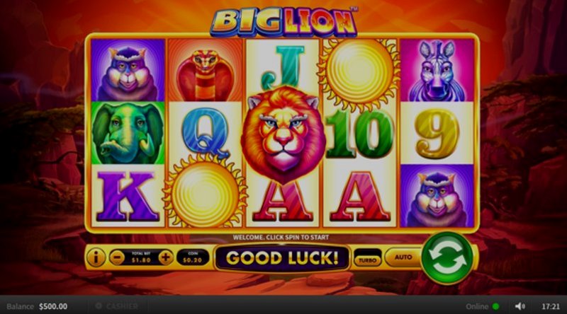 Play Big Lion by Skywind at 1Win Casino