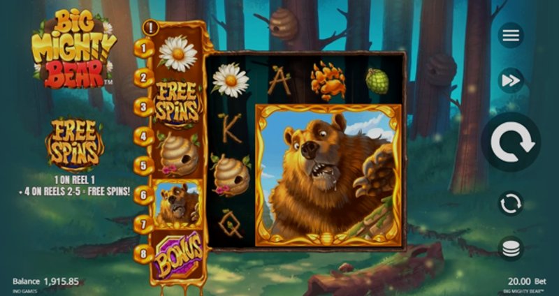 Play Big Mighty Bear by Microgaming at 1Win Casino