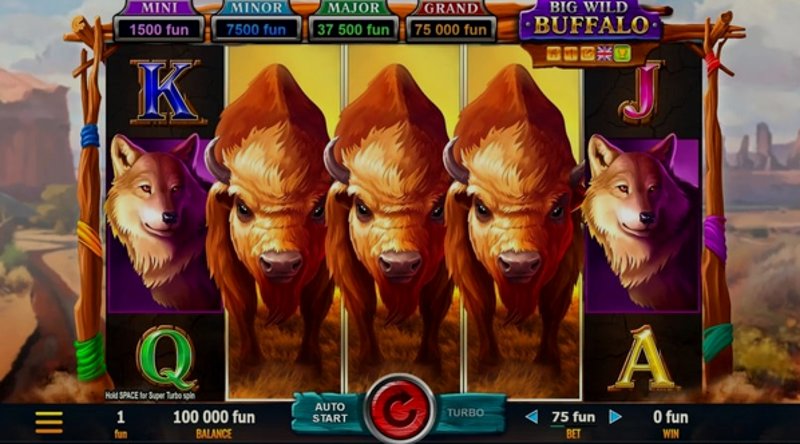 Play Big Wild Buffalo by Belatra at 1Win Casino