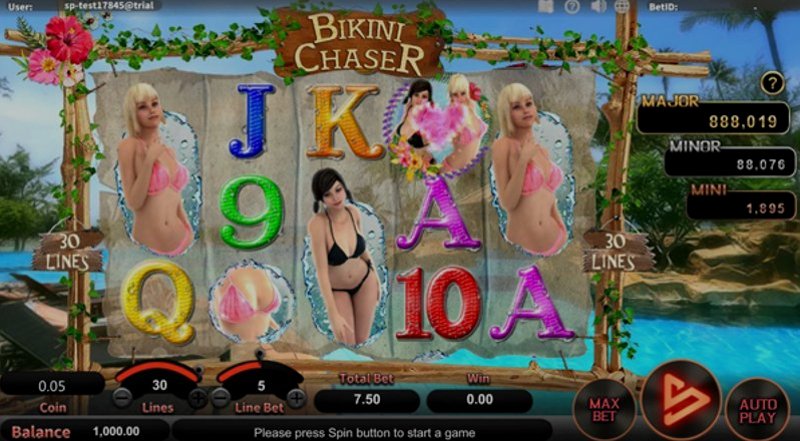 Play Bikini Chaser by Simpleplay at 1Win Casino