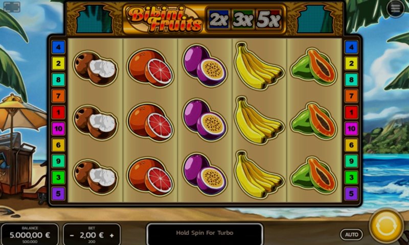 Play Bikini Fruits by Fazi at 1Win Casino