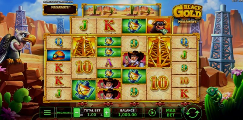 Play Black Gold Megaways by Stakelogic at 1Win Casino