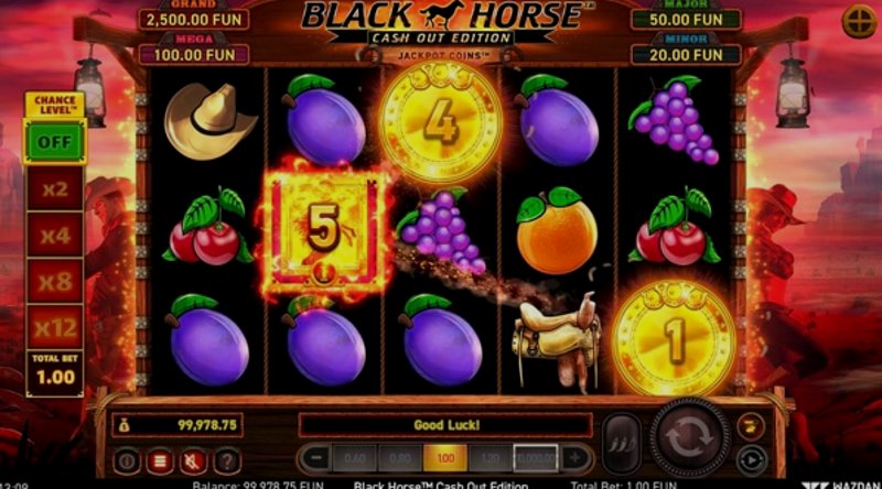 Play Black Horse™ Cash Out Edition by Wazdan at 1Win Casino