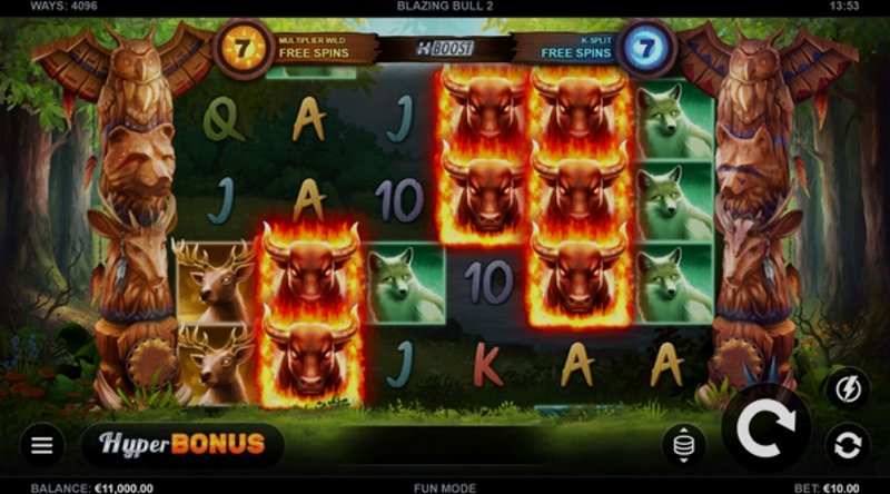 Play Blazing Bull 2 by Kalamba at 1Win Casino