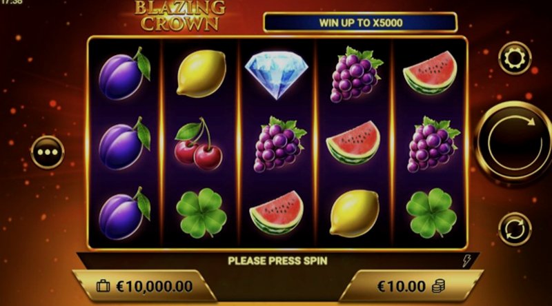 Play Blazing Crown by Amigogaming at 1Win Casino