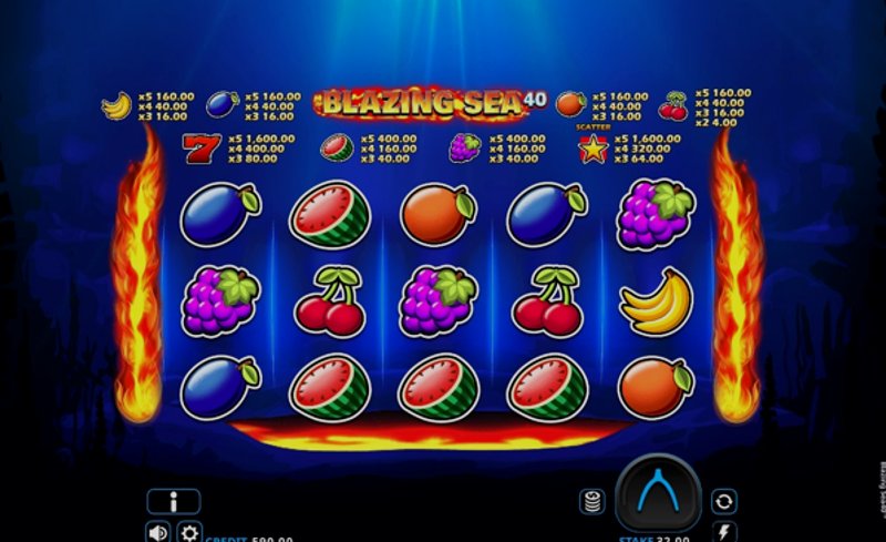 Play Blazing Sea 40 by Games Global at 1Win Casino