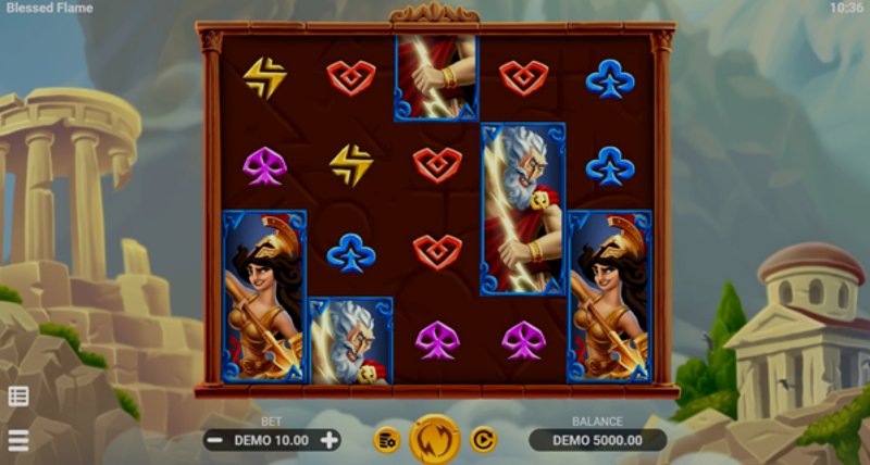 Play Blessed Flame by Evoplay at 1Win Casino