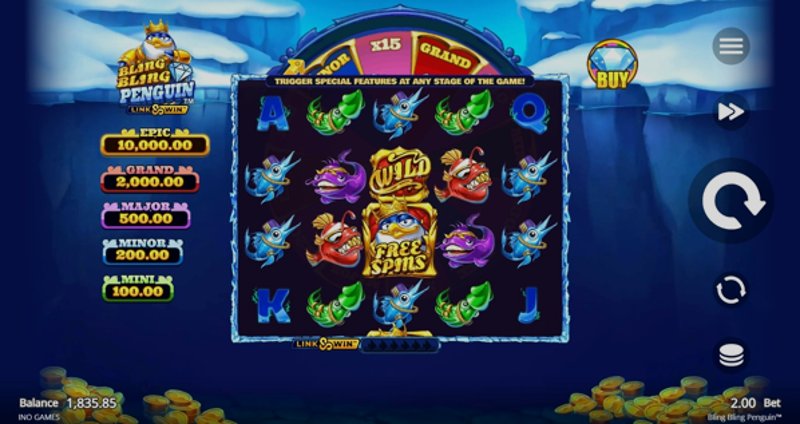 Play Bling Bling Penguin by Games Global at 1Win Casino