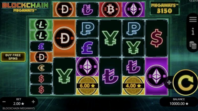 Play Blockchain Megaways by Booming at 1Win Casino