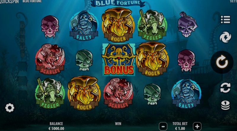 Play Blue Fortune by Quickspin at 1Win Casino