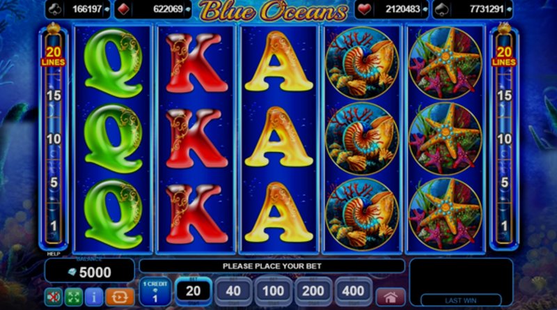 Play Blue Oceans by Amusnet Interactive at 1Win Casino