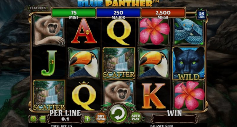 Play Blue Panther by Spinomenal at 1Win Casino