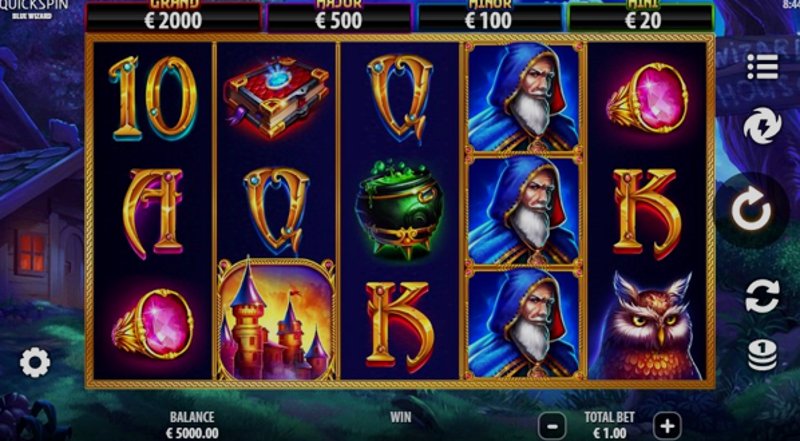 Play Blue Wizard by Playtech at 1Win Casino