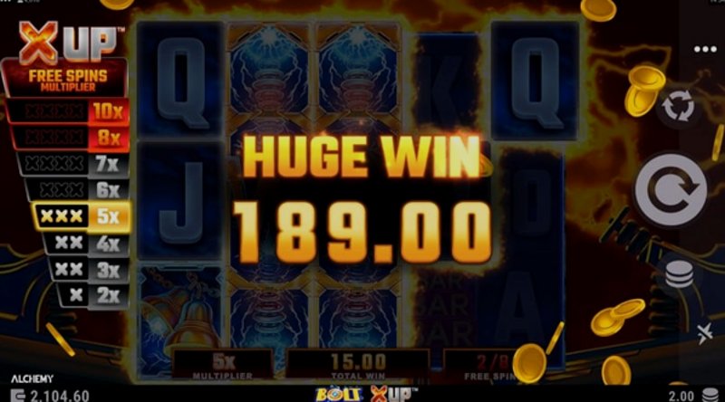 Play Bolt X UP by Games Global at 1Win Casino